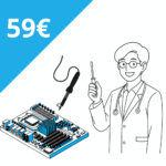 Tietokoneklinikka korjaa rikkoutuneita piirilevyjä juottamalla