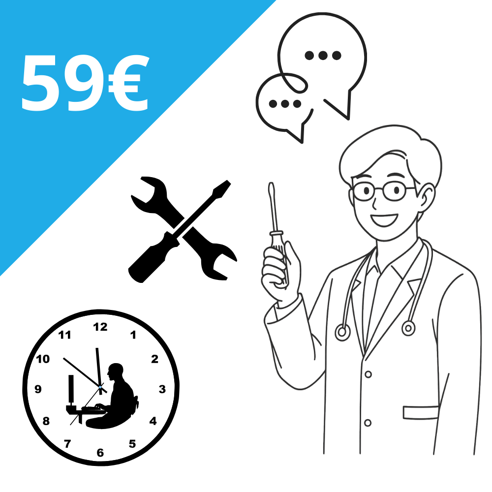 Tietokoneklinikan tuntityöpalveluiden hinta